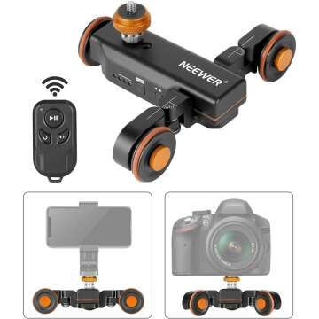 Neewer 3-Wheel Wireless Video Camera Dolly