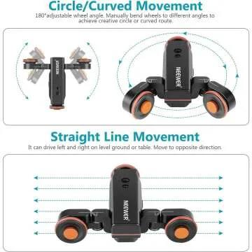 Neewer 3-Wheel Wireless Video Camera Dolly