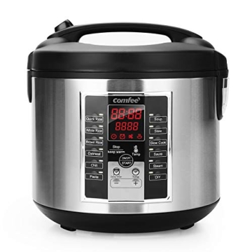 COMFEE' Rice Cooker, Slow Cooker, Steamer, Stewpot, Sauté All in One (12 Digital Cooking Programs) ...