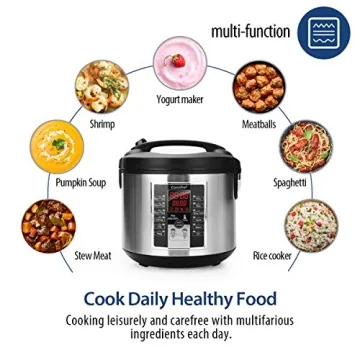 Versatile COMFEE' Rice Cooker with 12 Cooking Programs