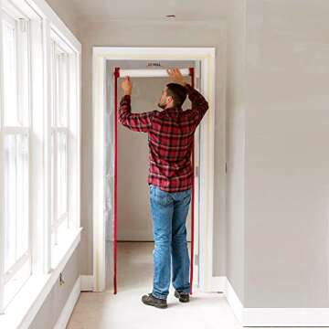 ZIPWALL ZipDoor ZDS Standard Dust Barrier Zipper Door Kit – Easy Installation