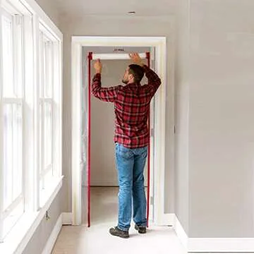 ZIPWALL ZipDoor ZDS Standard Dust Barrier Zipper Door Kit – Easy Installation