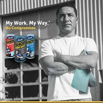 Scott Blue Shop Towels - Durable & Versatile Cleaning (3 Rolls)