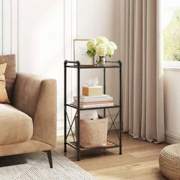 Tajsoon 3 Tier Stylish Bathroom Shelf Storage Rack