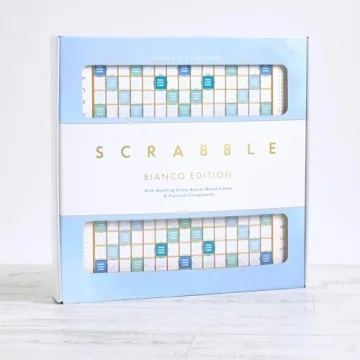 Luxurious WS Game Company Scrabble Bianco Edition Set