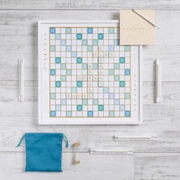 Luxurious WS Game Company Scrabble Bianco Edition Set