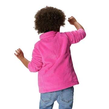 Columbia unisex-baby Benton Springs Fleece Jacket, Pink Ice, 6-12 Months