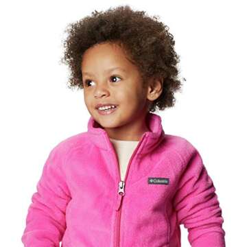 Columbia unisex-baby Benton Springs Fleece Jacket, Pink Ice, 6-12 Months