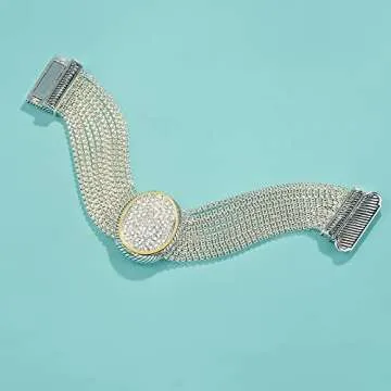 Elegant Twisted Cable Wire Multi Strand Box Chain Bracelet