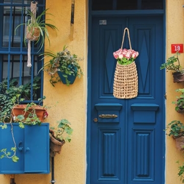 Hiceeden Woven Wall Basket - Durable Decoration & Storage