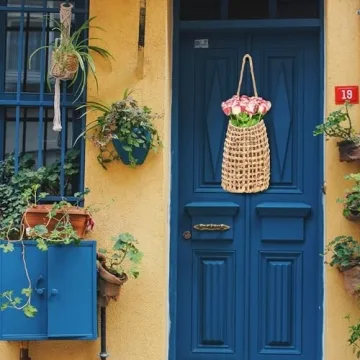 Hiceeden Woven Wall Basket - Durable Decoration & Storage