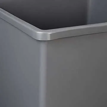 Amazon Basics Square Waste Container Pack of Two - 25 Gallons