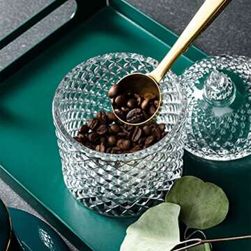 Elegant Bathroom Glass Qtip Holder for Organized Storage