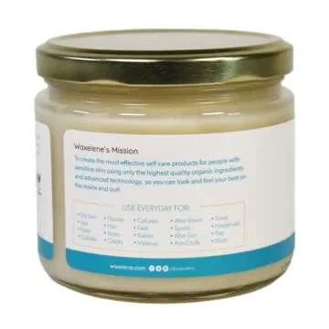 Waxelene Original Aerated Balm Large Jar, Organic Multipurpose Ointment the Petroleum Jelly Alternative Eczema Dry Sensitive Skin Face Moisturizer