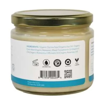 Waxelene Original Aerated Balm Large Jar, Organic Multipurpose Ointment the Petroleum Jelly Alternative Eczema Dry Sensitive Skin Face Moisturizer