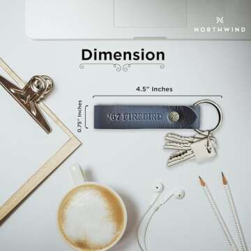 Personalized Leather Keychain - Engraved Gifts for Men & Women - Premium Quality!