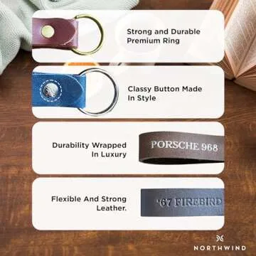 Personalized Leather Keychain for Unique Gifts