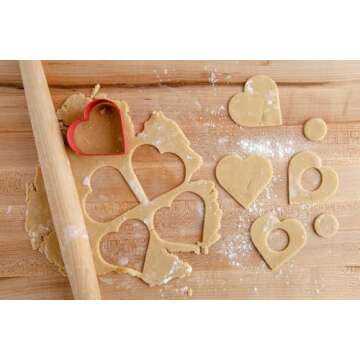 BāKIT Box Linzer Heart Cookies Baking and Activity Kit - Fun International Cultural Experience for ...