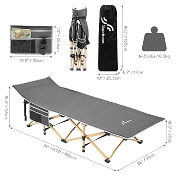 Sportneer Portable Camping Cot - Your Ultimate Outdoor Sleep Solution