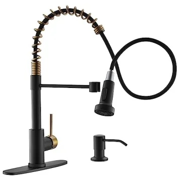 GIMILI Touchless Kitchen Faucet - Modern Matte Black with Pull-Down Sprayer