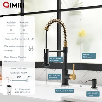 Gimli Touchless Stainless Kitchen Faucet - Hands-free Convenience