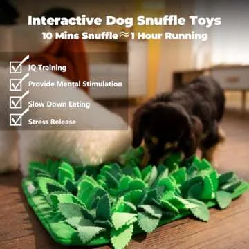 Puzzle Feeder Snuffle Mat for Dogs, Dog Slow Feeder for Dogs to Slow Down Eating, Dog Puzzle Toys Dogs, Interactive Dog Toys for Smell Training