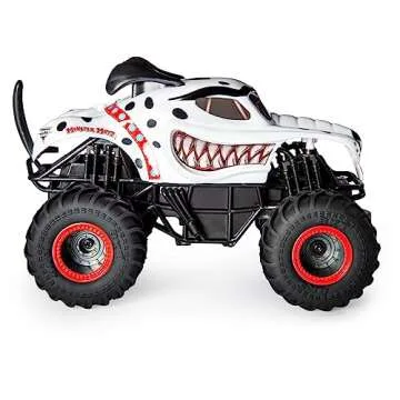 Monster Jam, Official Monster Mutt Dalmatian Remote Control Monster Truck for Boys and Girls, 1:24 Scale, 2.4 GHz, Kids Toys for Ages 4-6+