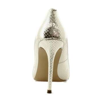 Steve Madden Evelyn Gold Snake Stiletto Heels