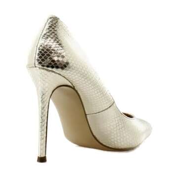 Steve Madden Evelyn Gold Snake Stiletto Heels