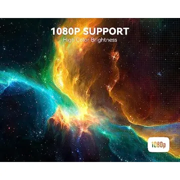 Compact 4K Mini Projector with WiFi and Bluetooth Features for All