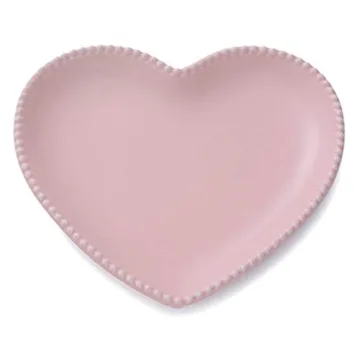 Heart Shaped Ceramic Plates Set - Ideal for Any Occasion