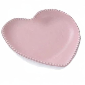 Heart Shaped Ceramic Plates Set - Ideal for Any Occasion