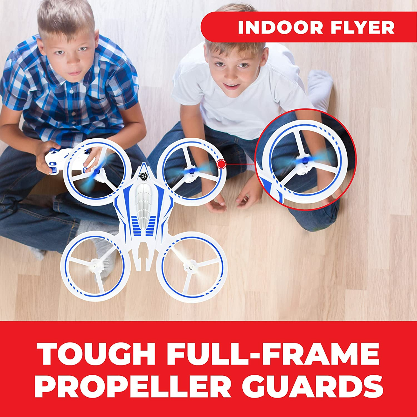 Force1 UFO 4000 Mini Drone for Kids - LED RC Fun