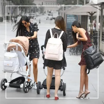 Stylish Large Diaper Bag Backpack by Luli Bebe for Moms