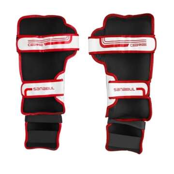 Sanabul Core Advanced Kickboxing Shin Guards for True Champions