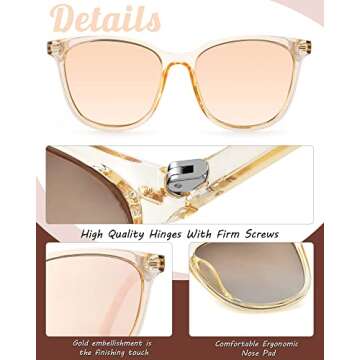 Trendy Myiaur Polarized Women’s Sunglasses with UV Protection