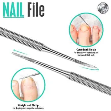 FANDAMEI 4 PCS Nail Care Kit, Cuticle Trimmer, Nail Cuticle Nippers, Ingrown Toenail Removal Kit, Cuticle Kit Stainless Steel, Cuticle Clippers, Cuticle Pushers, Manicure Kit, Pedicure Kit