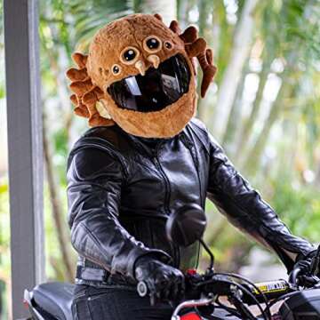 MotoLoot Spider Motorcycle Helmet Cover - Fun & Safe Riding