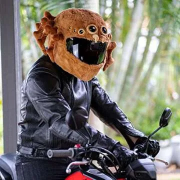 MotoLoot Spider Motorcycle Helmet Cover - Fun & Safe Riding