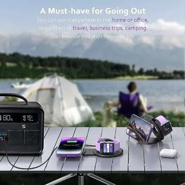 UCOMX Nano Mini Magnetic 2 in 1 Wireless Charger - Portable Travel Station