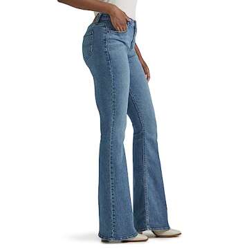 Lee Women's Legendary Mid Rise Flare Jean - Stylish Comfort and Trendy Fit