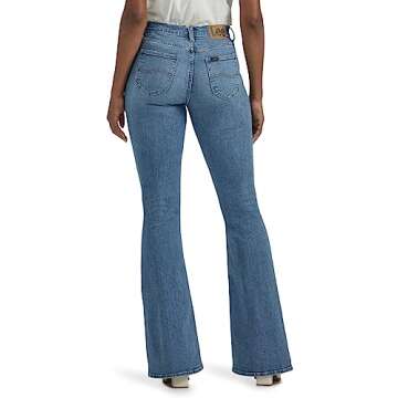Lee Women's Legendary Mid Rise Flare Jean - Elevated Retro
