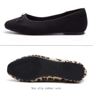 AFEETSING Women's Comfortable Bow Dressy Ballet Flats Shoes