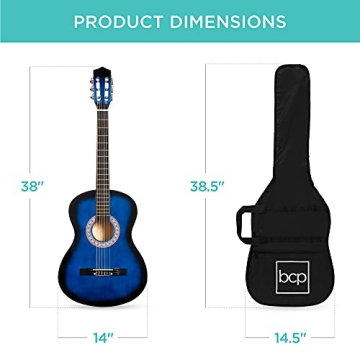 Beginner Acoustic Guitar Starter Kit - Blueburst