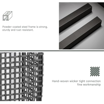 Grand Patio Solar Outdoor Floor Lamp - Stylish Wicker Lighting