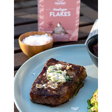 Falksalt Pink Himalayan Flake Salt for Gourmet Cooking