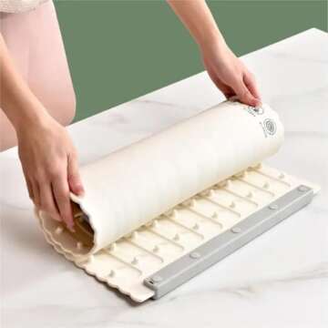 Electric Warming Tray - Full Surface Heating,Foldable & Portable,Premium Nano-Material Silicone,5 Temperature Settings,Auto Shut-Off - Food Warming Mat for Buffet,Parties,Everyday Use. (White)