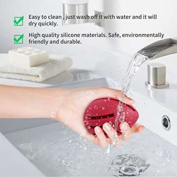 INTOLIVES Eco-Friendly Silicone Makeup Sponge Holder