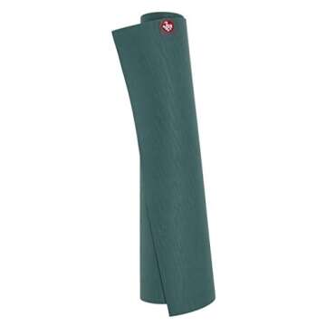 Manduka eKOlite Yoga Mat – Premium 4mm Thick Mat, Lightweight, High Performance Grip, Support and Stability in Yoga, Pilates, Gym, Fitness, 71 Inches, Deep Sea
