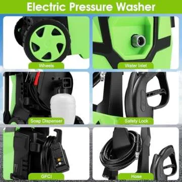 Homdox 4800 Electric Pressure Washer - Ultimate Cleaning Machine